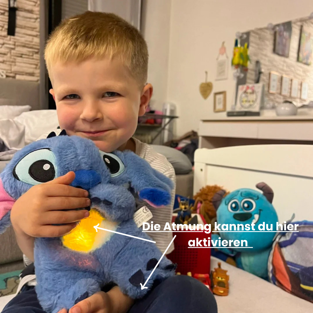 Atmender Stitch - Plüschtier für Kids & Erwachsene